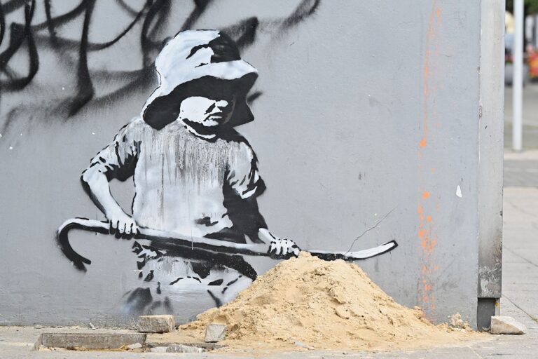 NEW BANKSY MURALS SPOTTED ACROSS ENGLISH COASTAL TOWNS